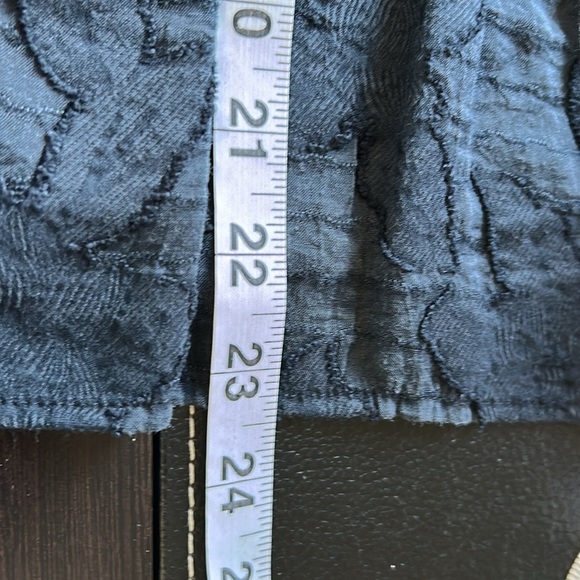 Anthropologie Maeve Savannah Swing Textured Top Blouse Ruffled Black Sz 2 - Picture 12 of 12